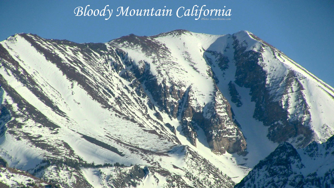 Backcountry Skiing Bloody Mountain California